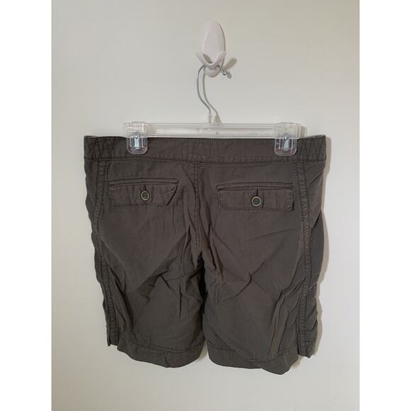 REEF Womens Shorts Size 29/9 Bermuda Cotton Olive Green 11" Inseam - Picture 3 of 5